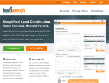 Tablet Screenshot of leadwrench.com